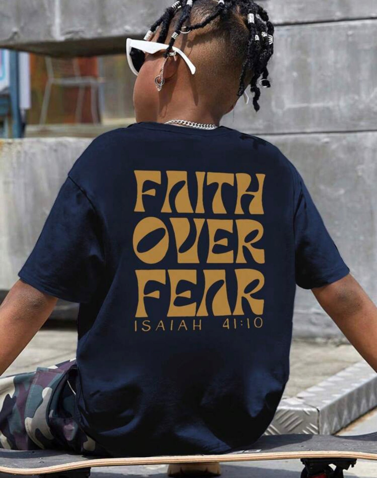 Детска тениска Faith over Fear