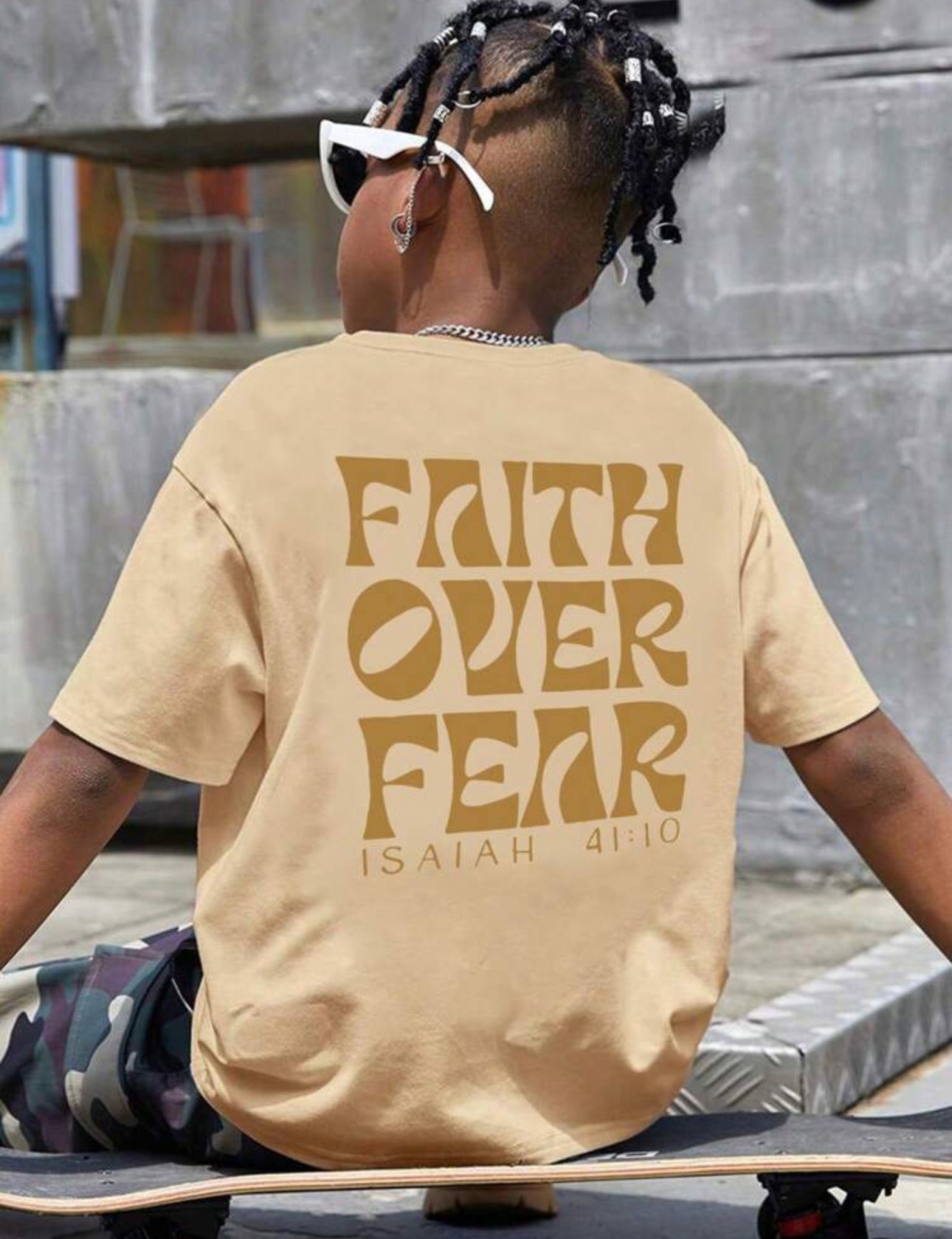 Детска тениска Faith over Fear