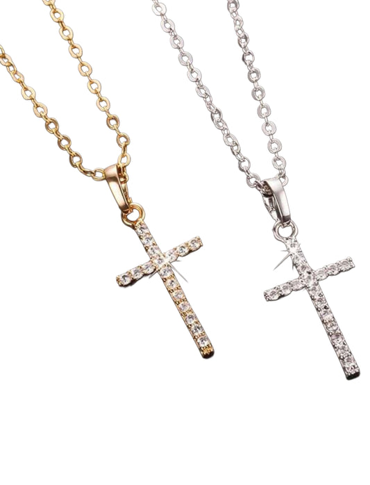 Hals Kette mit Kreuz Anhänger