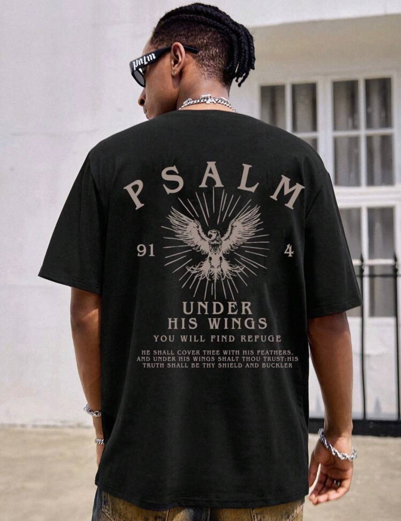 T-Shirt Psalm 91 under His Wings