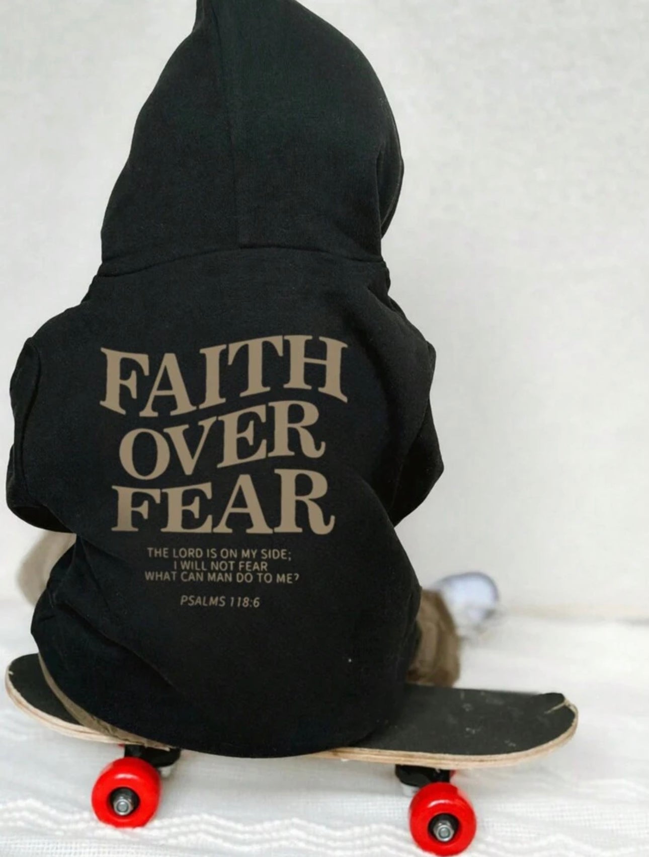 Faith Over Fear Kids Pullover