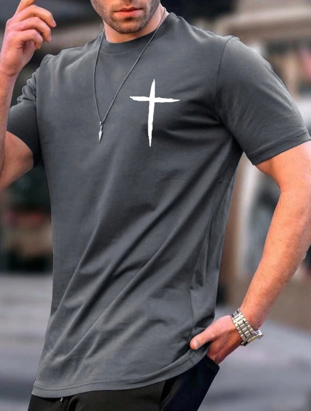 T-Shirt Kreuz Jesus